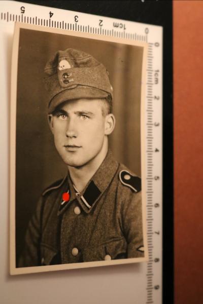 Passfoto - Portrait -SS-Soldat - Karelien 1942 + Zivil Portrait
